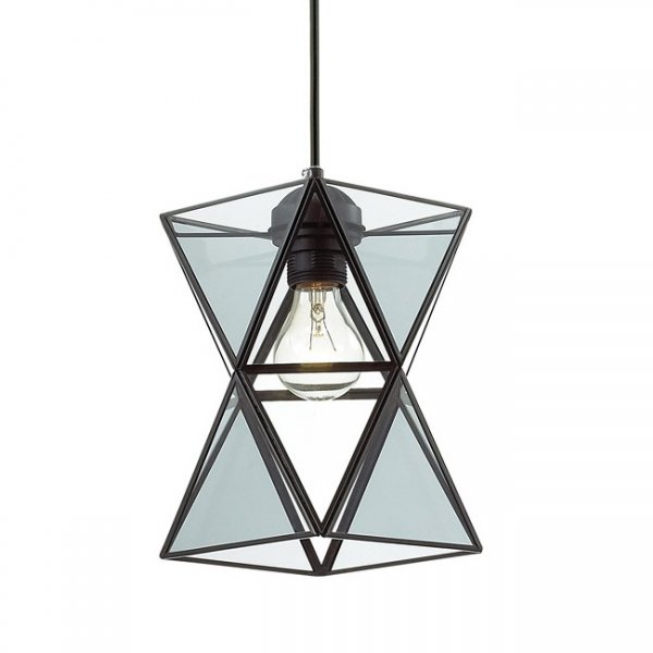 Подвесной светильник PolyPyramid Glass Pendant Прозрачный Подвесной светильник PolyPyramid Glass Pendant Прозрачный в Липецке | Loft Concept