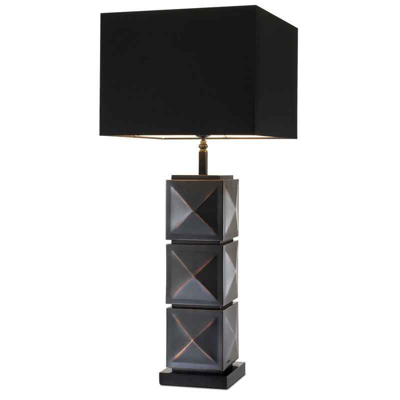Настольная лампа Eichholtz Table Lamp Carlo Темная бронза Черный Настольная лампа Eichholtz Table Lamp Carlo Темная бронза Черный в Липецке | Loft Concept