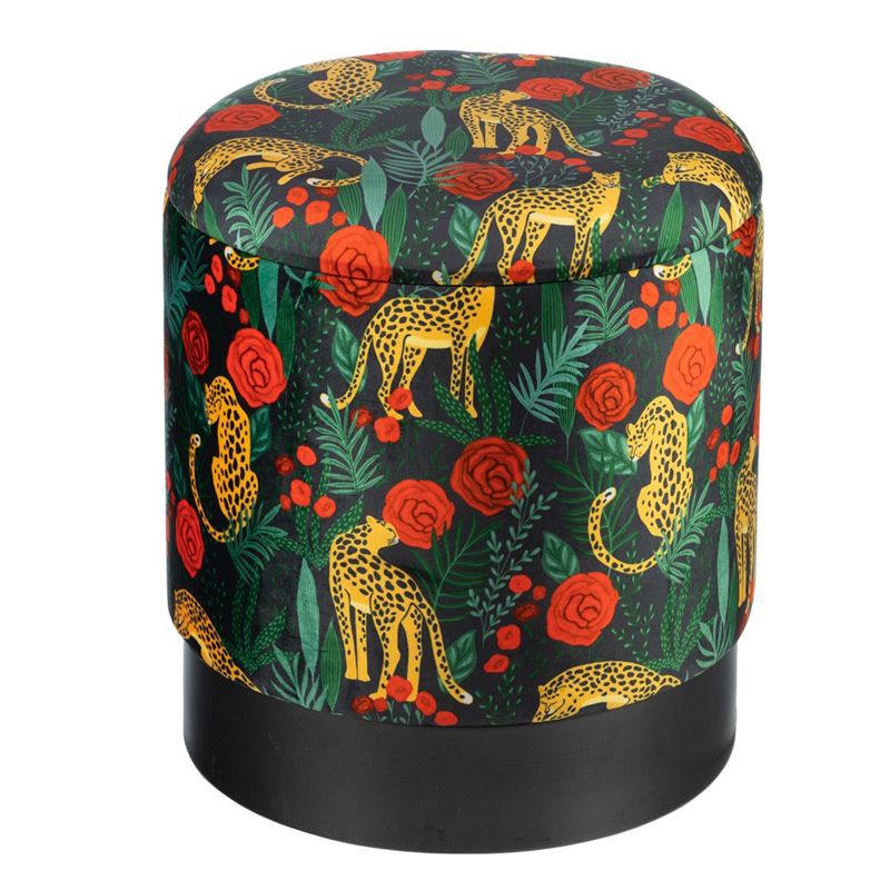 Пуф Bright PUF Print Черный Мульти Пуф Bright PUF Print Черный Мульти в Липецке | Loft Concept