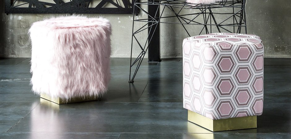 Пуф Hexagon Pink Geometry - Loft-Concept в Липецке