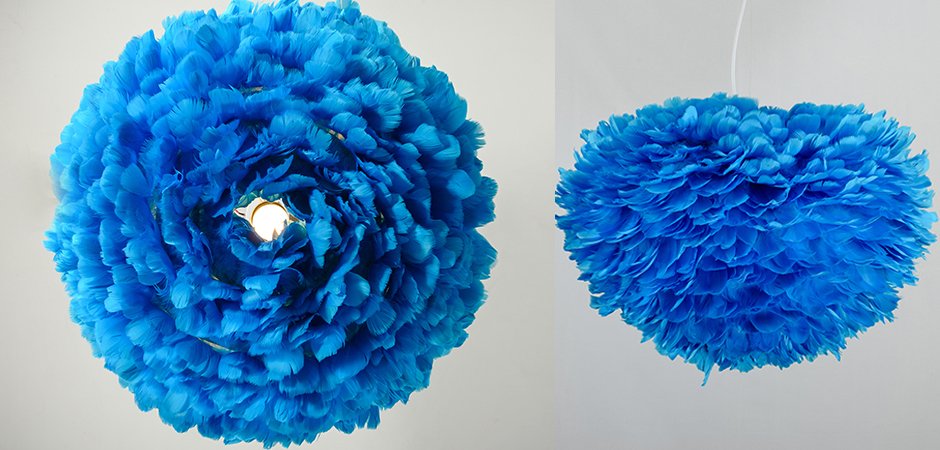 Люстра из перьев Plumage Blue Люстра из перьев Plumage Blue - Loft-Concept в Липецке