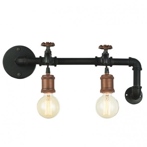 Бра Plumbing Bra Double Черный Бра Plumbing Bra Double Черный в Липецке | Loft Concept
