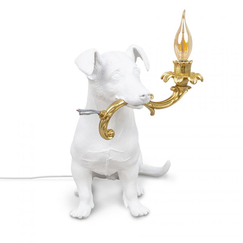 Настольная лампа Seletti Rio Lamp Белый Глянцевое золото Настольная лампа Seletti Rio Lamp Белый Глянцевое золото в Липецке | Loft Concept