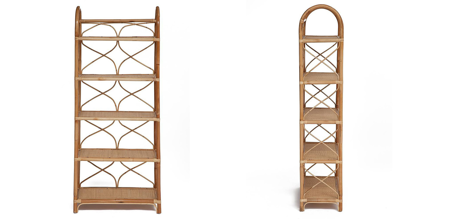 Этажерка Rattan Wicker Bookcase - фото