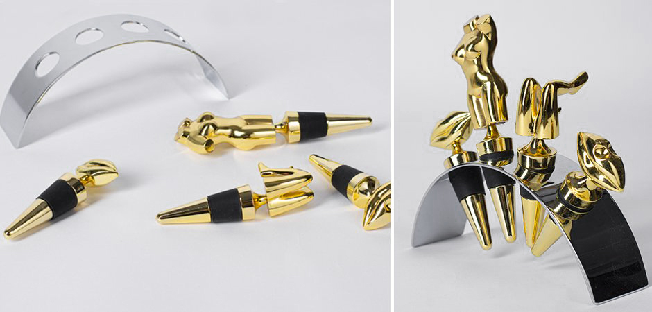 Набор пробок для бутылок ACOLYTE WINE STOPPER - Loft-Concept в Липецке