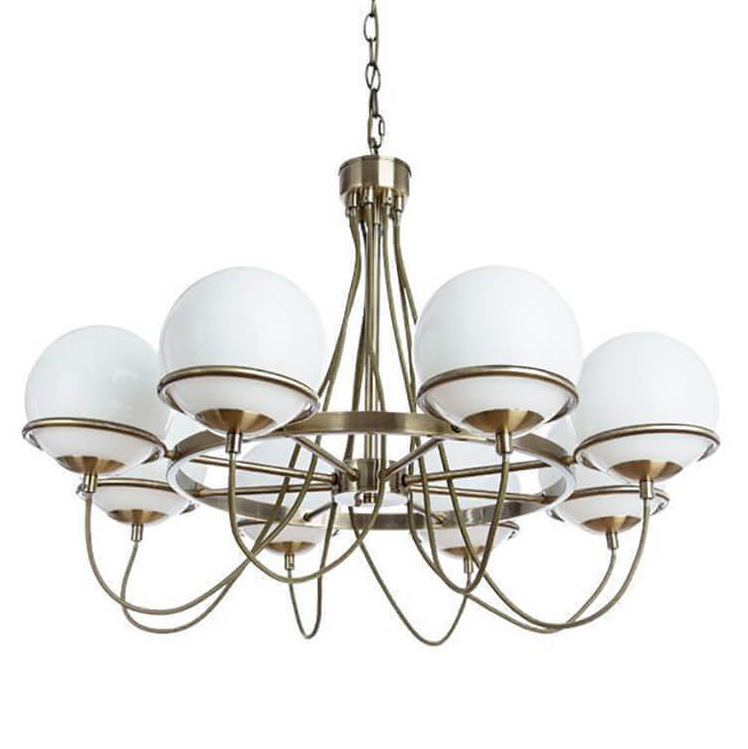Люстра Melissa Chandelier Bronze Бронза Белый Люстра Melissa Chandelier Bronze Бронза Белый в Липецке | Loft Concept