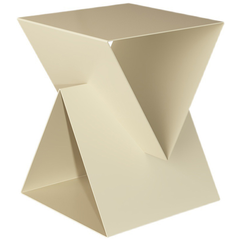 Приставной стол Two Triangles Beige Side Table Бежевый Приставной стол Two Triangles Beige Side Table Бежевый в Липецке | Loft Concept