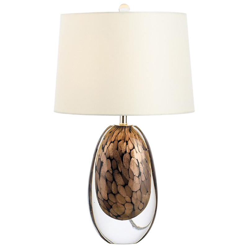 Настольная Crystal Table Lamp Brown Glass Прозрачное Стекло Бежевый Коричневый Настольная Crystal Table Lamp Brown Glass Прозрачное Стекло Бежевый Коричневый в Липецке | Loft Concept