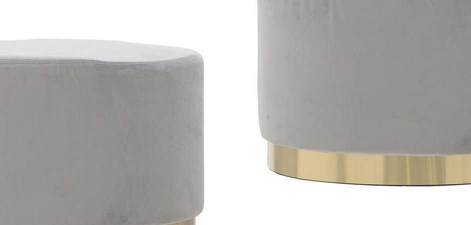 Пуф Golden Belt Gray Pastel Пуф Golden Belt Gray Pastel - Loft-Concept в Липецке