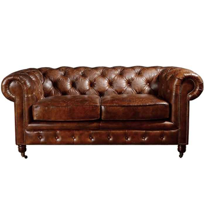 Диван Chesterfield Rebel Sofa Leather Brown 170 Коричневый Диван Chesterfield Rebel Sofa Leather Brown 170 Коричневый в Липецке | Loft Concept