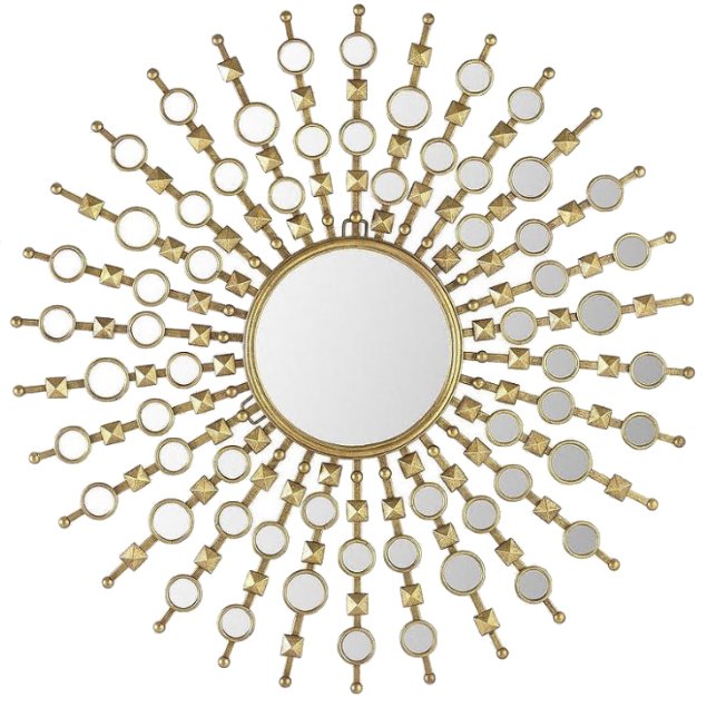 Зеркало Art Deco Sun Золотой Зеркало Art Deco Sun Золотой в Липецке | Loft Concept