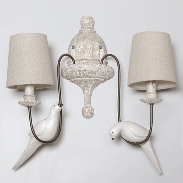 Бра Norman Bird Wall Lamp double ivory ( слоновая кость ) Бра Norman Bird Wall Lamp double ivory ( слоновая кость ) в Липецке | Loft Concept
