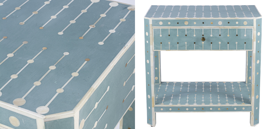 Тумба Sprout Bone Inlay Bedside 1 DRAWER Тумба Sprout Bone Inlay Bedside 1 DRAWER - Loft-Concept в Липецке