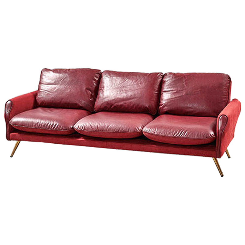 Диван Arnaldo Sofa Красный Золотой Диван Arnaldo Sofa Красный Золотой в Липецке | Loft Concept