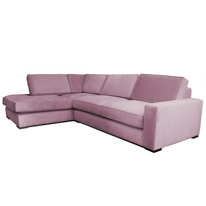 Диван угловой Lombardi Sofa вялая роза Дымчатая Роза Диван угловой Lombardi Sofa вялая роза Дымчатая Роза в Липецке | Loft Concept