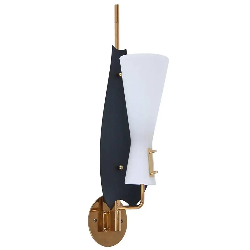 Бра Modern Leaf Sconces Черный Белый Латунь Бра Modern Leaf Sconces Черный Белый Латунь в Липецке | Loft Concept