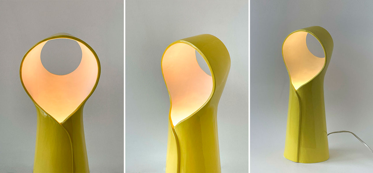 Настольная лампа NUN жёлтая - фото №1
