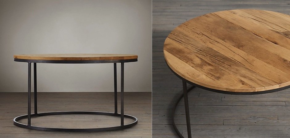 Стол Loft Wooden Round Стол Loft Wooden Round - Loft-Concept в Липецке