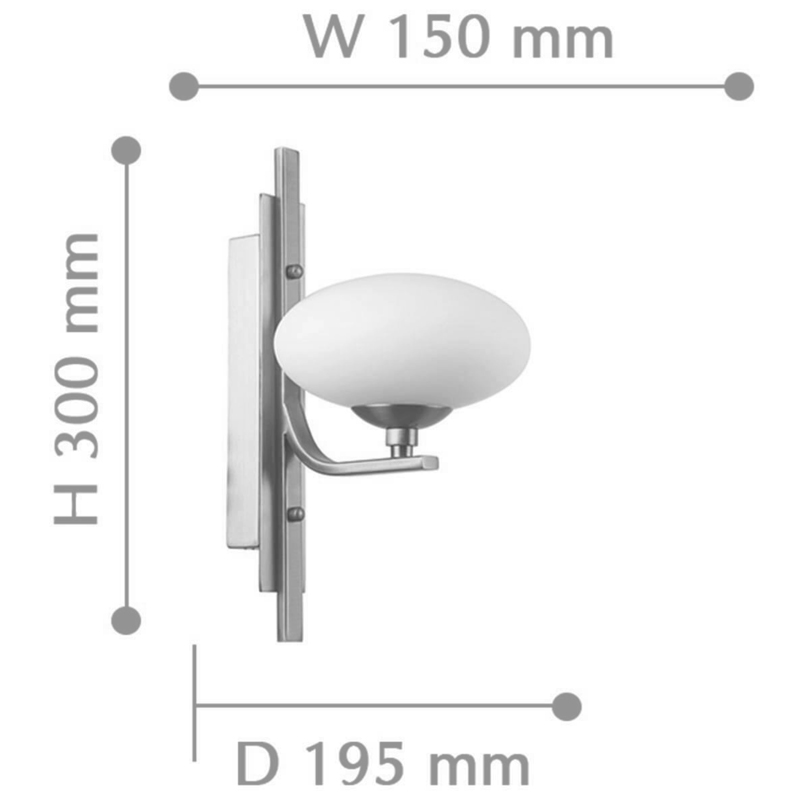 Oval Balls Mushrooms Wall Lamp Silver Oval Balls Mushrooms Wall Lamp Silver в Липецке