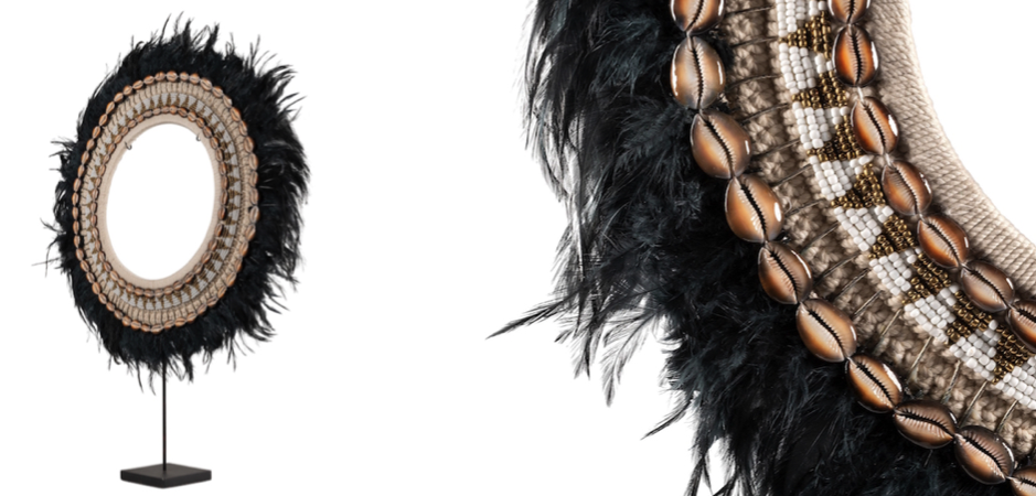 Ожерелье versmissen на подставке JUJU BLACK FEATHER ON STAND Ожерелье versmissen на подставке JUJU BLACK FEATHER ON STAND - Loft-Concept в Липецке
