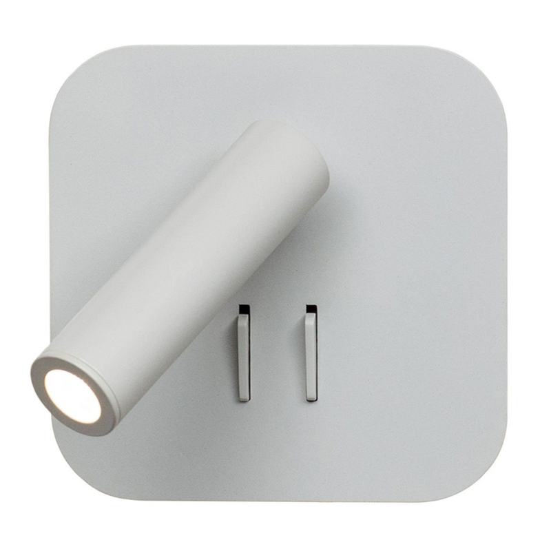 Настенный спот White Square Spot Wall Lamp Белый Настенный спот White Square Spot Wall Lamp Белый в Липецке | Loft Concept
