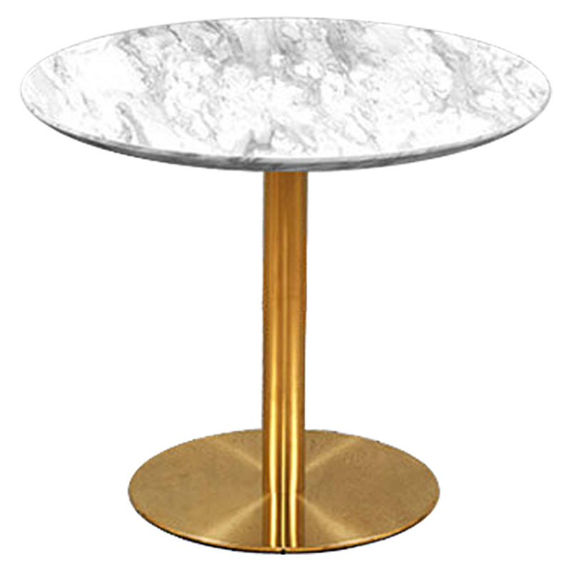 Обеденный стол Modesto Dinner Table Белый Глянцевое золото Обеденный стол Modesto Dinner Table Белый Глянцевое золото в Липецке | Loft Concept