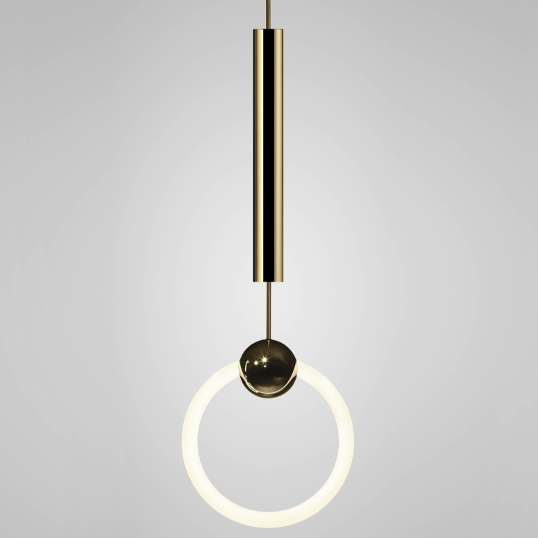 Подвесной светильник lee broom RING LIGHT Глянцевое золото Белый Подвесной светильник lee broom RING LIGHT Глянцевое золото Белый в Липецке | Loft Concept