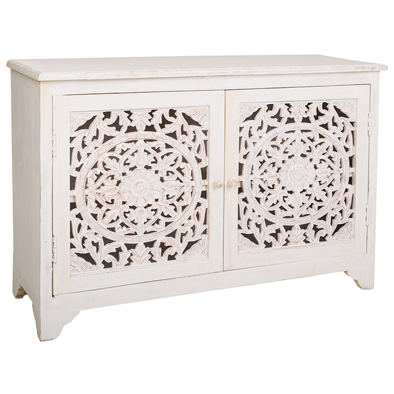 Комод с резным декорированным фасадом Imaad Lace Chest of Drawers Бежевый Комод с резным декорированным фасадом Imaad Lace Chest of Drawers Бежевый в Липецке | Loft Concept