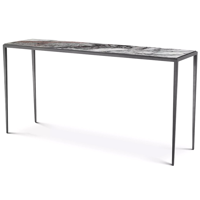 Консоль Eichholtz Console Table Henley L Темная бронза Серый Белый Консоль Eichholtz Console Table Henley L Темная бронза Серый Белый в Липецке | Loft Concept