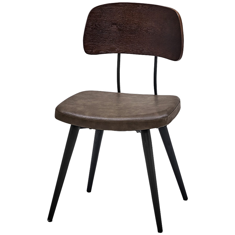 Стул Bartle Loft Stool Черный Коричневый Стул Bartle Loft Stool Черный Коричневый в Липецке | Loft Concept