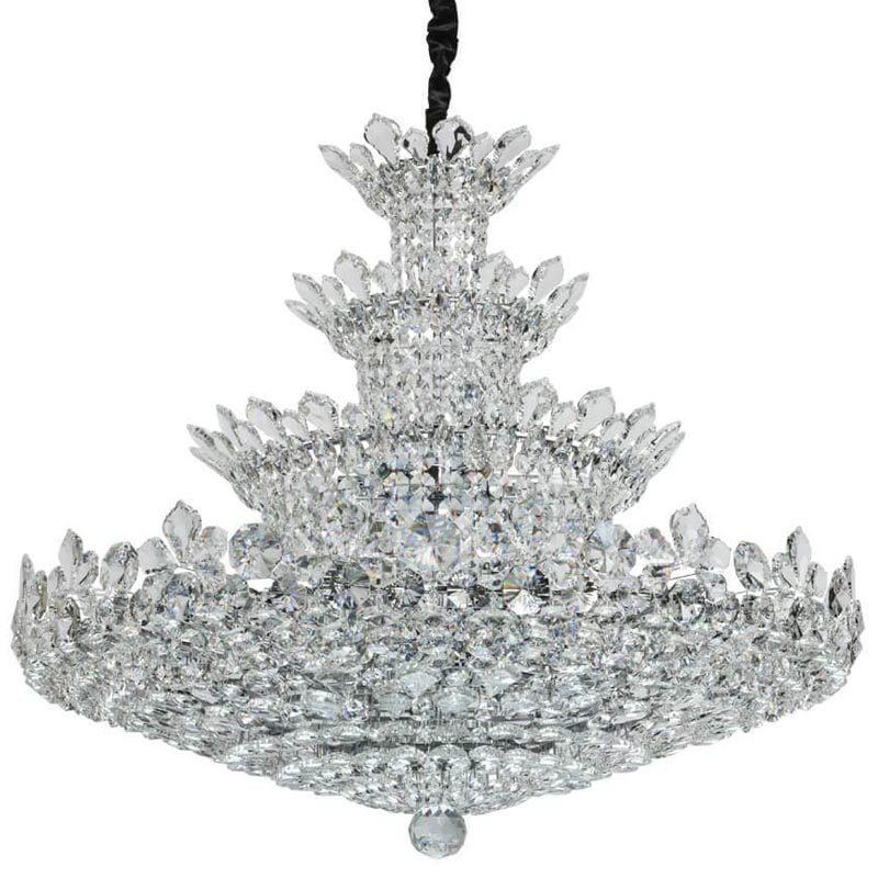 Люстра Griselda Crystal Chandelier 100 Хром Прозрачный Люстра Griselda Crystal Chandelier 100 Хром Прозрачный в Липецке | Loft Concept