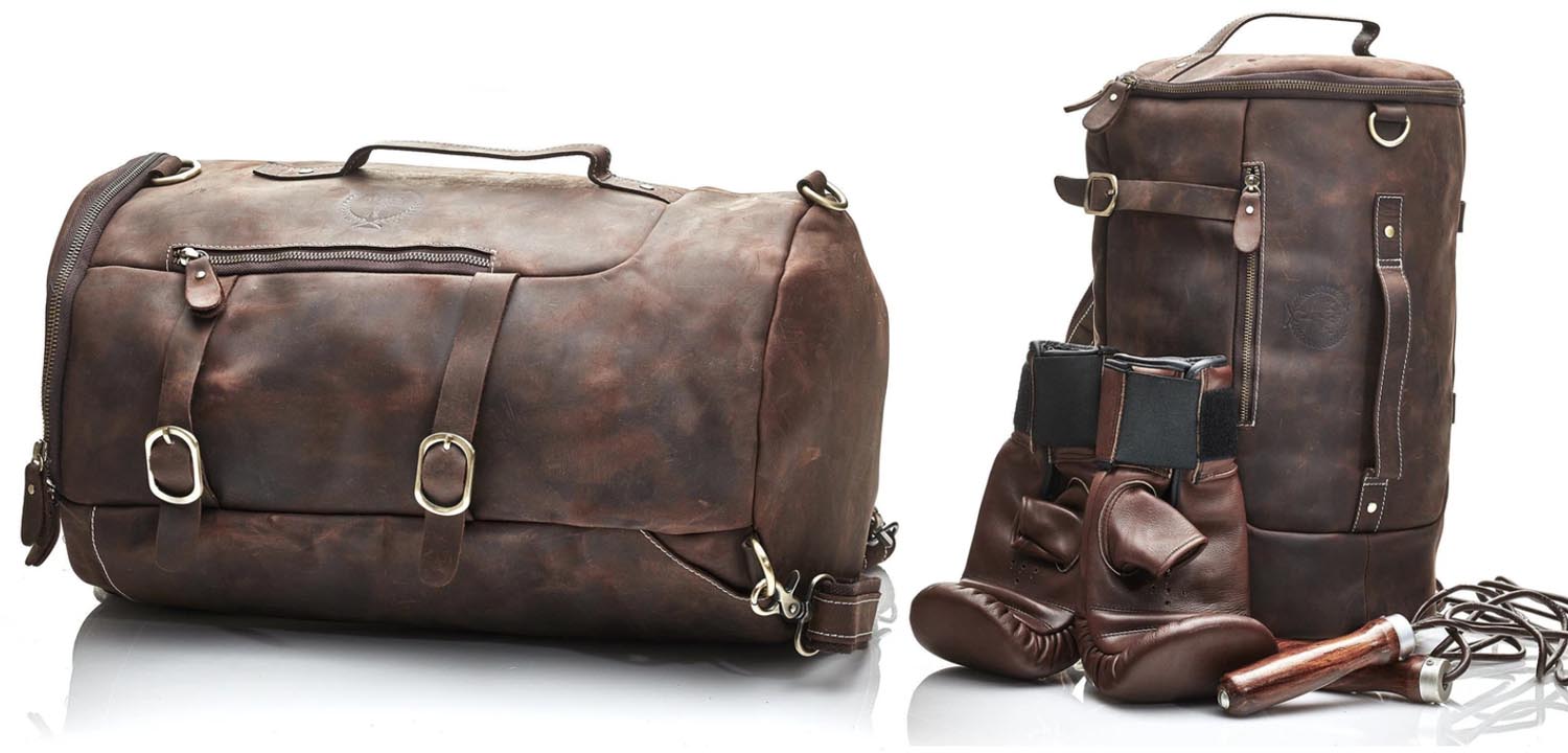 Сумка-рюкзак из коричневой винтажной кожи HERITAGE BROWN LEATHER RUCKSACK - фото