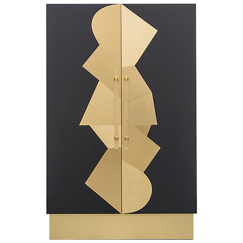 Шкаф COCO ARMOIRE Черный Латунь Прозрачный Шкаф COCO ARMOIRE Черный Латунь Прозрачный в Липецке | Loft Concept