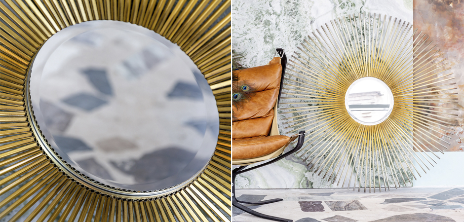 Зеркало Sun Circle Mirror Зеркало Sun Circle Mirror - Loft-Concept в Липецке