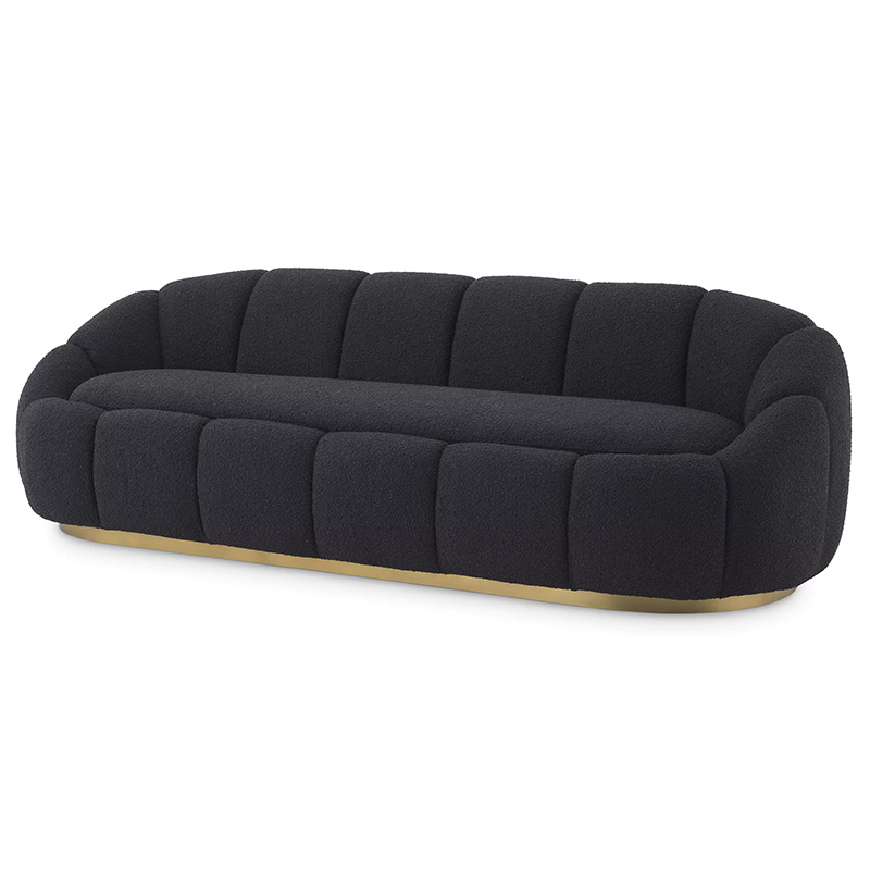 Диван Eichholtz Sofa Inger Black Черный Латунь Диван Eichholtz Sofa Inger Black Черный Латунь в Липецке | Loft Concept