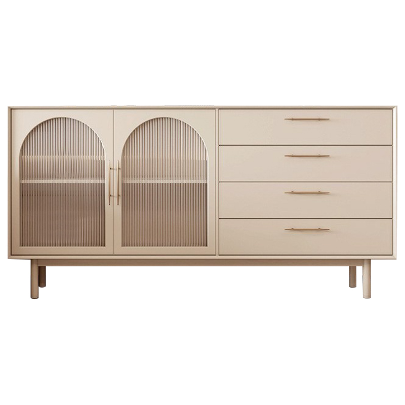 Комод Trystan Arch Chest of Drawers Бежевый Золотой Комод Trystan Arch Chest of Drawers Бежевый Золотой в Липецке | Loft Concept