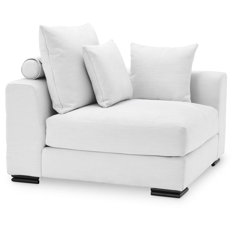 Диван Eichholtz Sofa Clifford Corner white Белый Черный в Липецке | Loft Concept 
