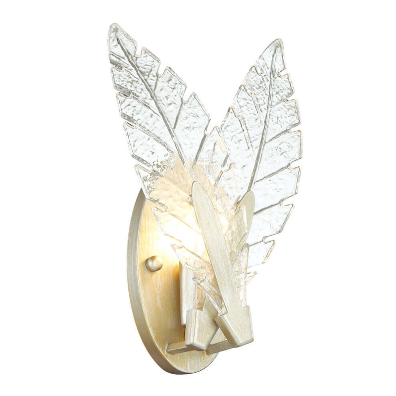 Бра Glass Petals Sconce Золотой Прозрачный (Transparent) Бра Glass Petals Sconce Золотой Прозрачный (Transparent) в Липецке | Loft Concept
