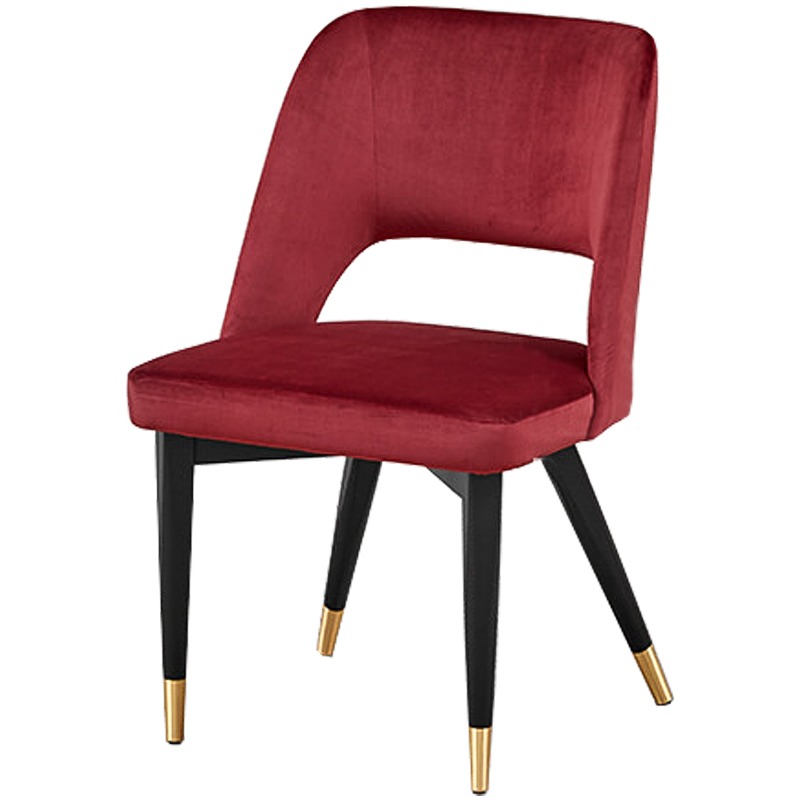 Стул Neasan Stool crimson Черный Малиновый (Crimson) Латунь Стул Neasan Stool crimson Черный Малиновый (Crimson) Латунь в Липецке | Loft Concept