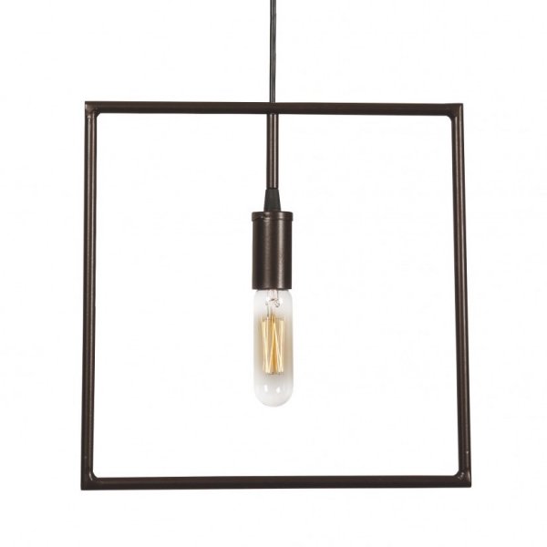 Подвесной светильник Shape Square Pendant Коричневый Подвесной светильник Shape Square Pendant Коричневый в Липецке | Loft Concept