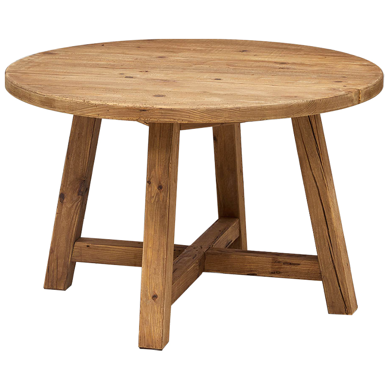 Круглый деревянный обеденный стол Ralf Wood Round Dinner Table Древесина Круглый деревянный обеденный стол Ralf Wood Round Dinner Table Древесина в Липецке | Loft Concept