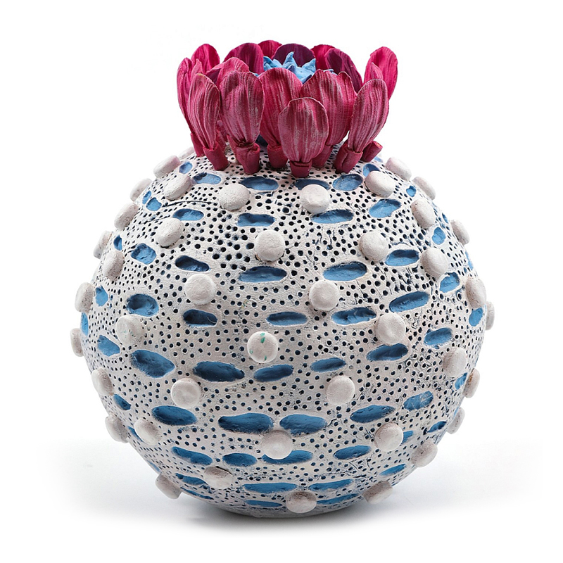Статуэтка тропический фрукт Tropical Fruit Round Flower Blue Голубой Белый Розовый Статуэтка тропический фрукт Tropical Fruit Round Flower Blue Голубой Белый Розовый в Липецке | Loft Concept