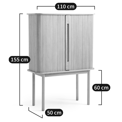Буфет с двумя раздвижными дверцами Toinette Wooden Light Cupboard Буфет с двумя раздвижными дверцами Toinette Wooden Light Cupboard в Липецке