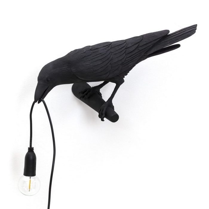 Бра Seletti Bird Lamp Black Looking Черный Бра Seletti Bird Lamp Black Looking Черный в Липецке | Loft Concept