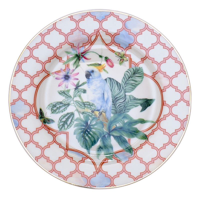 Тарелка NATURE Pattern Parrot Мульти Тарелка NATURE Pattern Parrot Мульти в Липецке | Loft Concept