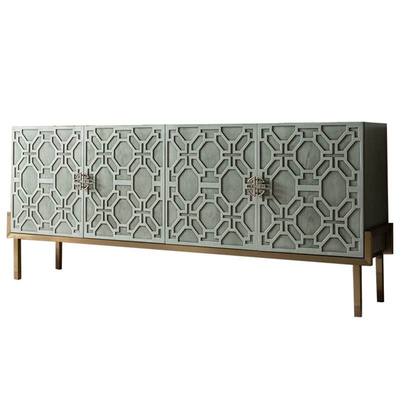 Комод Aveline Wood Chest of Drawers Зеленый Латунь Комод Aveline Wood Chest of Drawers Зеленый Латунь в Липецке | Loft Concept