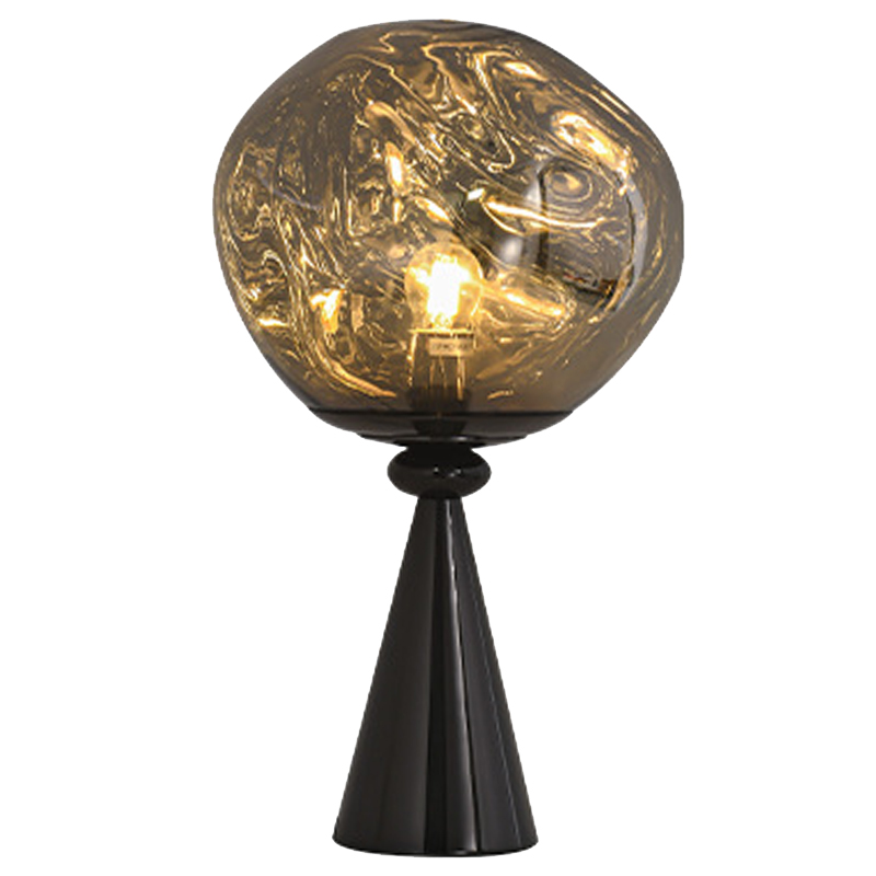 Настольная лампа Kaine Glass Metal Table Lamp Черный Серебряный Прозрачное Стекло Настольная лампа Kaine Glass Metal Table Lamp Черный Серебряный Прозрачное Стекло в Липецке | Loft Concept