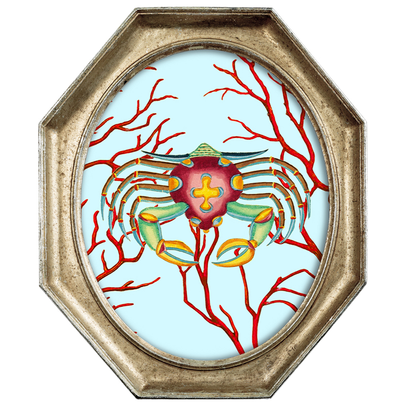 Картина Crab in Coral 2 Мульти Золотой Картина Crab in Coral 2 Мульти Золотой в Липецке | Loft Concept
