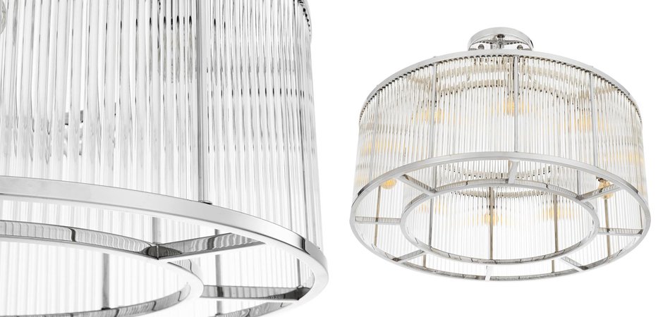 Потолочный светильник Ceiling Lamp Bernardi Nickel Потолочный светильник Ceiling Lamp Bernardi Nickel - Loft-Concept в Липецке