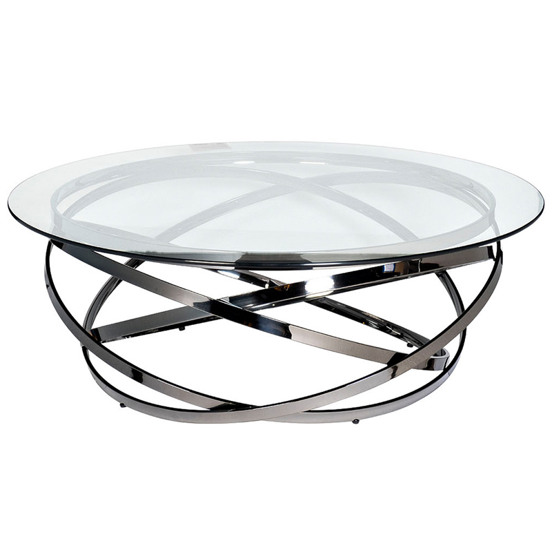 Кофейный стол Santino Coffee Table Нержавеющая сталь Прозрачное Стекло Кофейный стол Santino Coffee Table Нержавеющая сталь Прозрачное Стекло в Липецке | Loft Concept